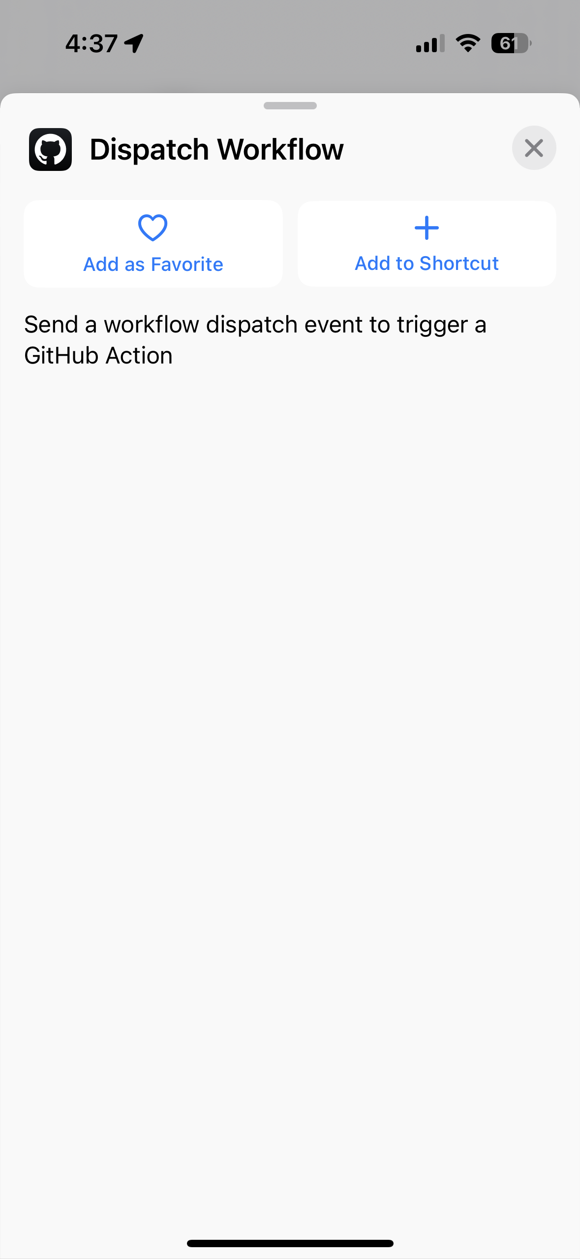 GitHub Shortcut